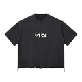 Snow Wash Raw-Hem Boxy T-shirt